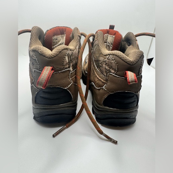 Coleman Griz Jr. Hiker Outdoor Boots Boys Toddler Size 11 Brown Leather and Camo - Picture 8 of 13